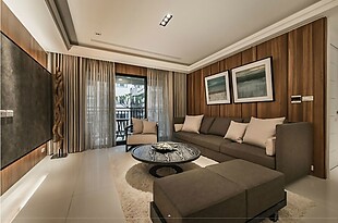 日式风格客厅舒适沙发室内装修效果图