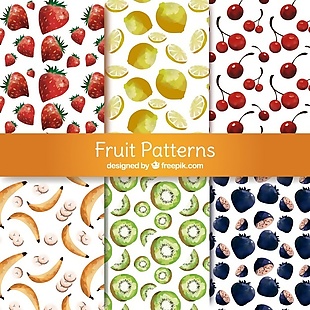 水彩水果六种模式的选择