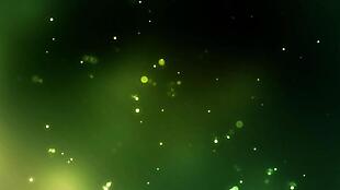 清新唯美绿色光斑粒子素材