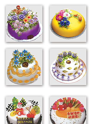 一组生日蛋糕设计素材