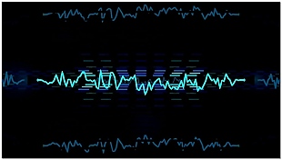 波纹线条动感音乐视频素材