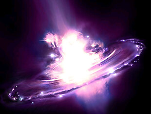唯美紫色星系背景