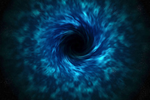 宇宙旋涡黑洞唯美星空背景