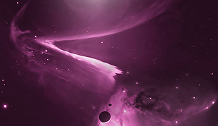 紫色梦幻意境唯美星空背景