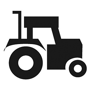 农业拖拉机图标免抠png透明素材
