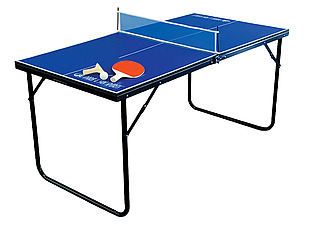 蓝色乒乓球桌免抠png透明素材