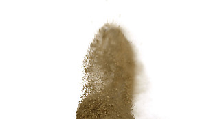 飞扬的黄沙免抠png透明素材