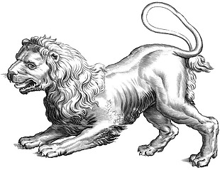 手绘狮子座狮子免抠png透明素材