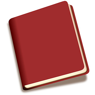 红色封面书本免抠png透明素材
