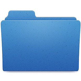 蓝色漂亮文件夹免抠png透明素材