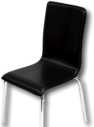 黑色简约时尚椅子免抠png透明素材