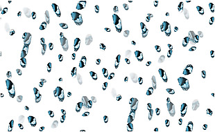 蓝色水滴雨滴免抠png透明素材