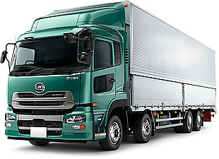 绿色载重大卡车免抠png透明图层素材