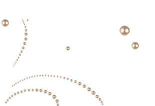 珍珠排列装饰图免抠png透明素材