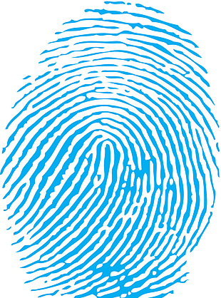 蓝色指纹图案免抠png透明图层素材