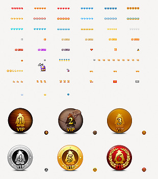 网页UI徽章会员icon图标素材
