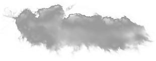 创意水墨云朵png元素素材