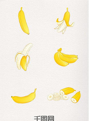 卡通绘画写实大香蕉