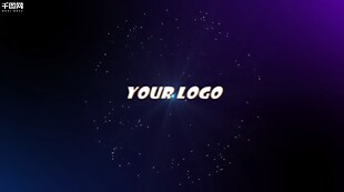 premiere蓝色粒子logo演绎