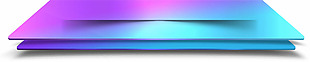 紫色光效板png元素素材