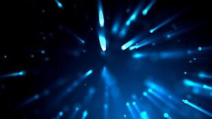 蓝色旋转发散炫光粒子视频素材