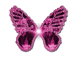 紫色对称蝴蝶免抠png透明素材