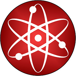 红色科学符号图标免抠png透明素材