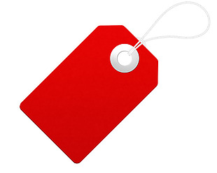 空白大红吊牌免抠png透明素材