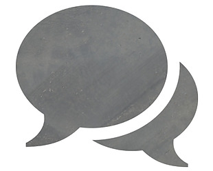 灰色对话气泡图标免抠png透明素材