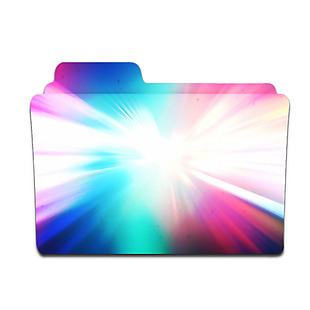 彩色光效文件夹免抠png透明素材