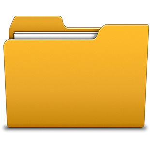 黄色文件夹图标免抠png透明素材