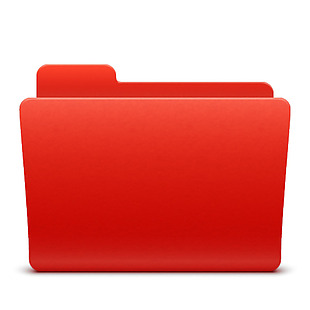 红色的文件夹免抠png透明素材