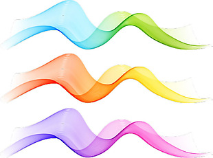 彩色波纹效果图形免抠png透明素材