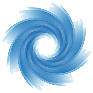抽象蓝色旋窝图形免抠png透明素材