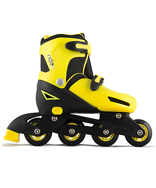 黄黑两色溜冰鞋免抠png透明素材
