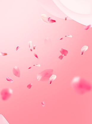 粉色花瓣浪漫背景