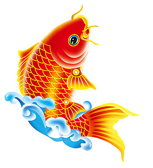 中国风喜庆年年有鱼图案元素