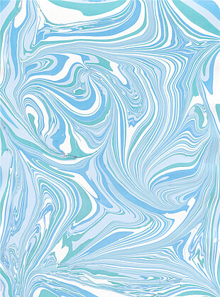 清新简约蓝绿色波纹壁纸图案装饰设计