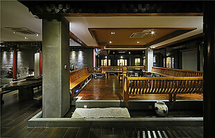 中国风古典餐厅装修效果图