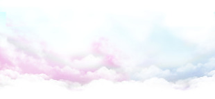 手绘彩色云朵元素