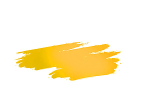 手绘黄色水墨元素