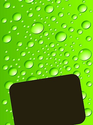 绿色水滴背景模板