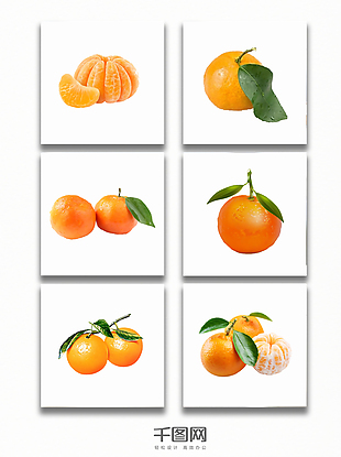 水果橘子免扣素材图案