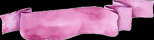 粉色缎带png透明素材