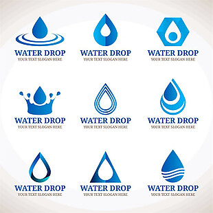 创意水滴标志图片