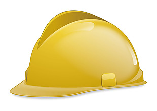 黄色安全帽子png元素素材
