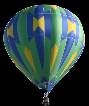 设计感十足时尚热气球png透明素材