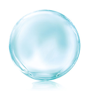蓝色水晶透明png元素素材