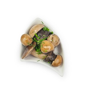 俯视图西餐厅菌类食物蘑菇psd源文件