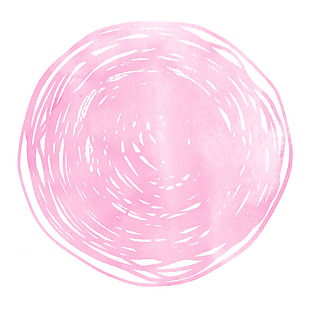 创意手绘粉色线条线圈png元素素材